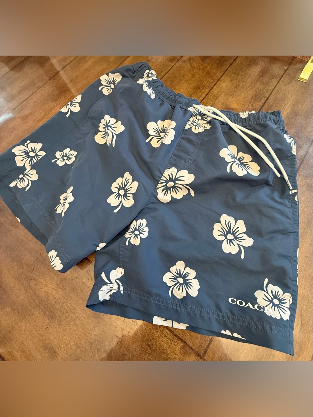 Coach Men’s Blue Floral Swim Shorts